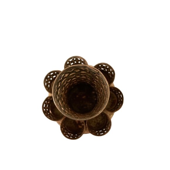 Vintage Silver Tone Filigree Lipstick Holder - Picture 5 of 8